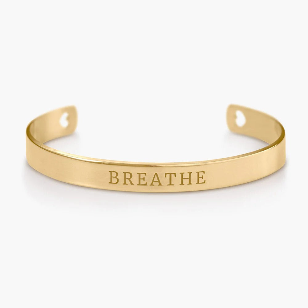 Engraved Name Heart Bangle
