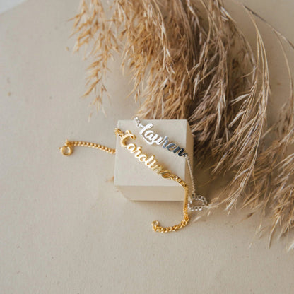 Gold Plated Customize Name Ladybirds Curb Bracelet