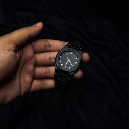 Arabic Aura Watch AA-001 — Black | Water-Resistant & Warranty Included